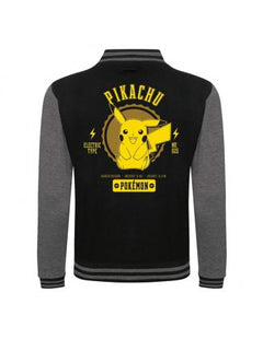Felpa Pokémon (Varsity Jacket) - Collegiate Pikachu - L’emporio dell’avventuriero