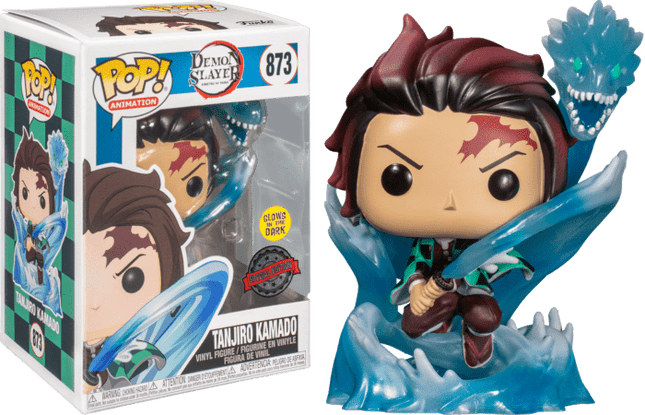 Funko Pop! Demon Slayer 873 Tanjiro w/Water Dragon (Glows in the Dark) - L’emporio dell’avventuriero
