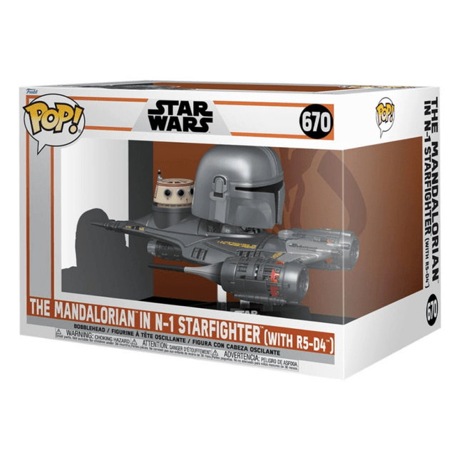 Funko Pop! Star Wars The Mandalorian 670 Mandalorian in N-1 Starfighter - L’emporio dell’avventuriero