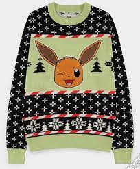 Maglione Eevee Christmas Verde - L’emporio dell’avventuriero