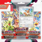 Pokemon - Ossidiana Infuocata 3 Pack (Eevee) - L’emporio dell’avventuriero