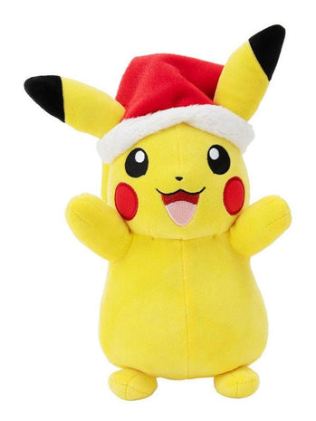 Pokémon Peluche - Pikachu con Cappello Natalizio 20cm - L’emporio dell’avventuriero