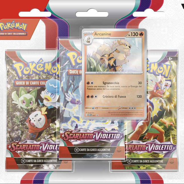 Pokemon - Scarlatto e Violetto 3 Pack (Arcanine) - L’emporio dell’avventuriero