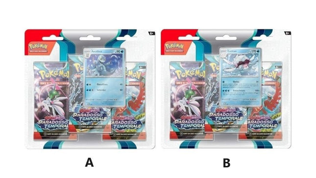 Pokemon Scarlatto & Violetto - Paradosso Temporale - Blister (3 Bustine + 1 Carta) - L’emporio dell’avventuriero