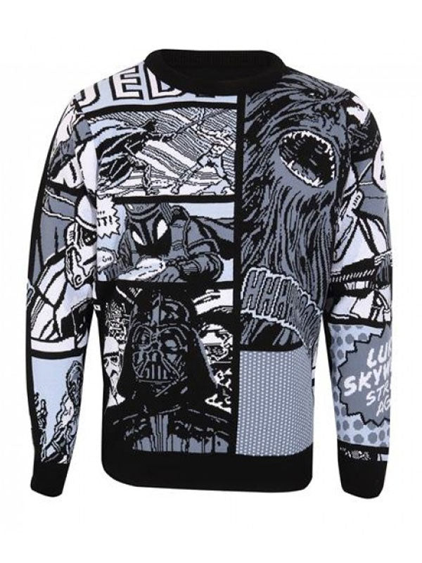 Star Wars Maglione Natalizio - Comics Panel Blue