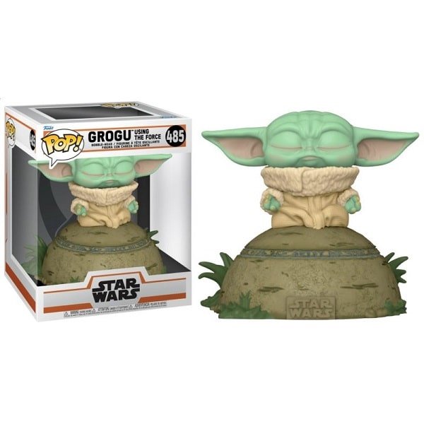 Star Wars: The Mandalorian - Pop Funko Vinyl Figure 485 Deluxe - The Child Using The Force (SFX) - L’emporio dell’avventuriero