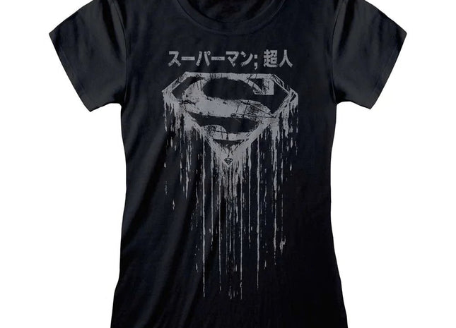 T-shirt DC Comics - Superman Distressed Japanese Logo - L’emporio dell’avventuriero