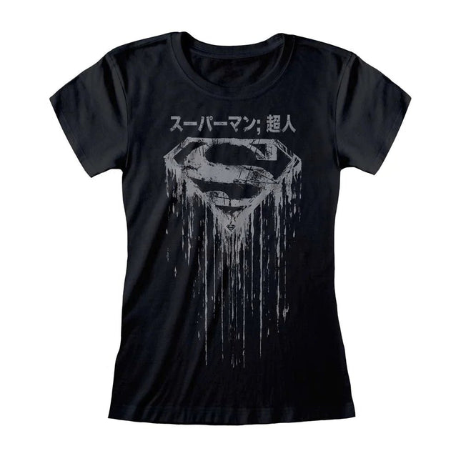 T-shirt DC Comics - Superman Distressed Japanese Logo - L’emporio dell’avventuriero