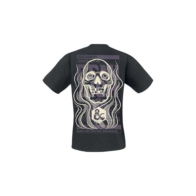 Retro della T-shirt Dungeons & Dragons Dado Skull con teschio e dado