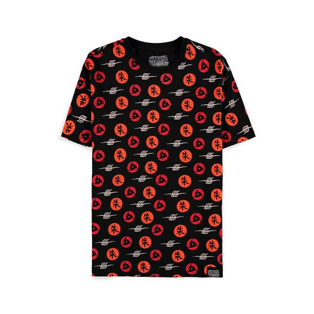 T-shirt Naruto Shippuden - Simboli Vari - L’emporio dell’avventuriero