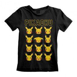 T-shirt Pokémon - Pikachu Faces bambino – grafica del prodotto