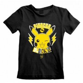 T-shirt Pokémon - Pikachu Rocks bambino – grafica del prodotto