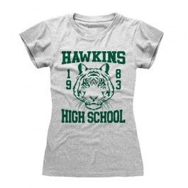 T-shirt Stranger Things - Hawkins High School (Fitted) – grafica del prodotto