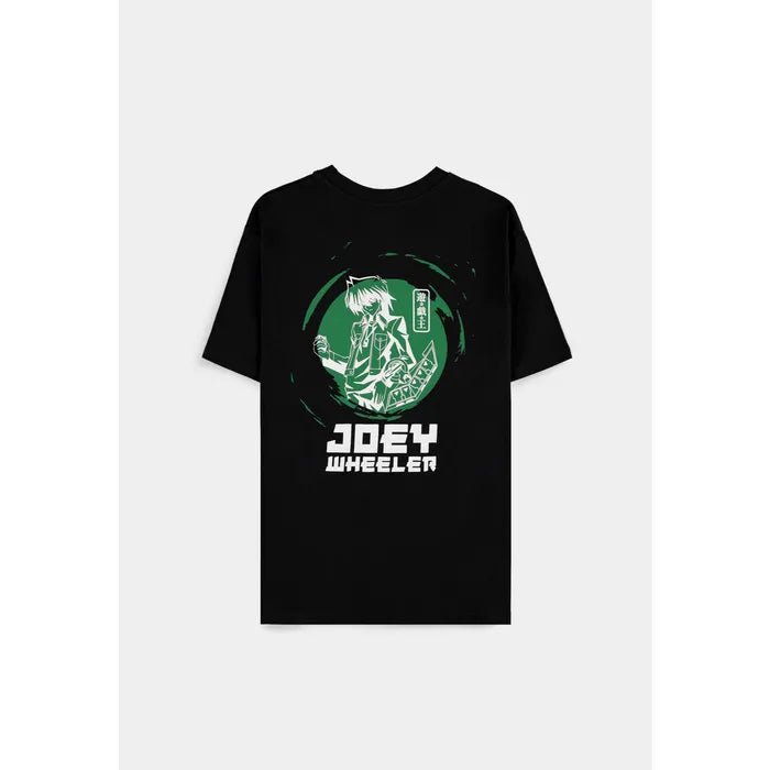 Retro della T-shirt Yu-Gi-Oh! Joey Wheeler con grafica verde
