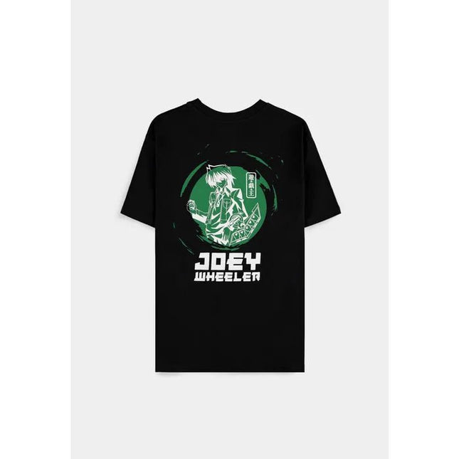 Retro della T-shirt Yu-Gi-Oh! Joey Wheeler con grafica verde